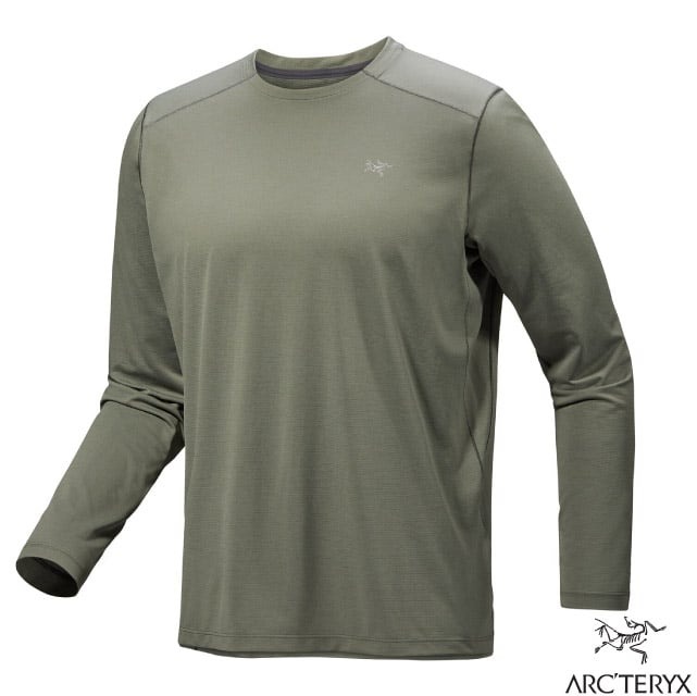 【ARCTERYX 始祖鳥】男 Cormac 吸濕排汗透氣防曬長袖圓領衫.套頭衫/X000009719 糧草雜綠II✿30E010